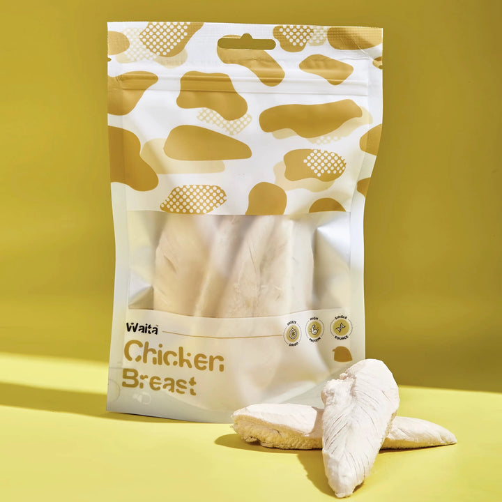 Waita 100% Natural Freeze Dried Chicken Breast 50g - Cat Dog Healthy Food Treat