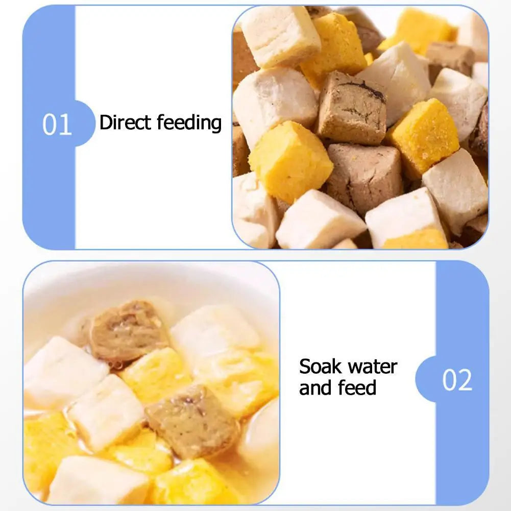 40g Freeze Dried Egg Yolk Granules Beautify Smoothing Cat Hair Cat Snacks Safe Freeze-dried Pet Food Healthy To Pets