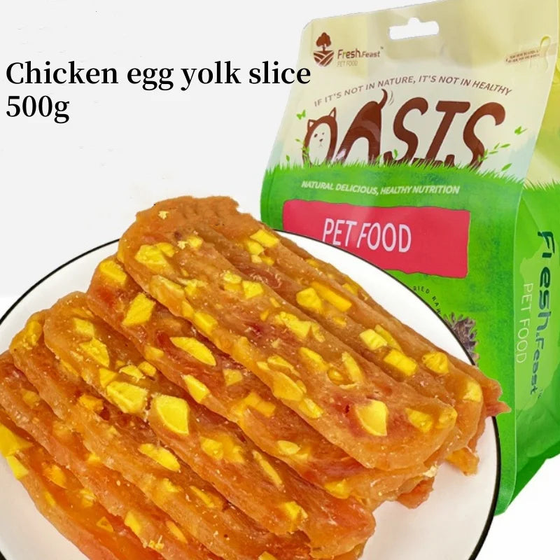 Dog Snacks Pet Snacks, Duck Meat, Chicken, Beef, Egg Yolk Slices, Dog Food, Duck Breast Jerky, Dog Training Reward Beauty Hair