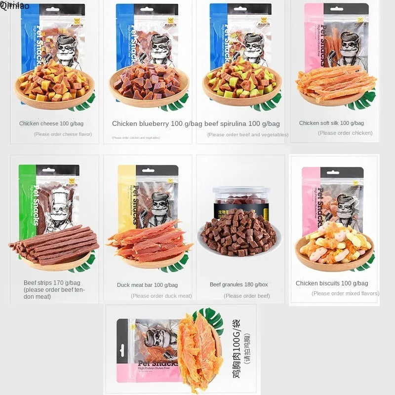 Dog Snack Chicken Dried Beef Pets Teddy Puppy Dog Training Award Grinding Stick Gift Pack