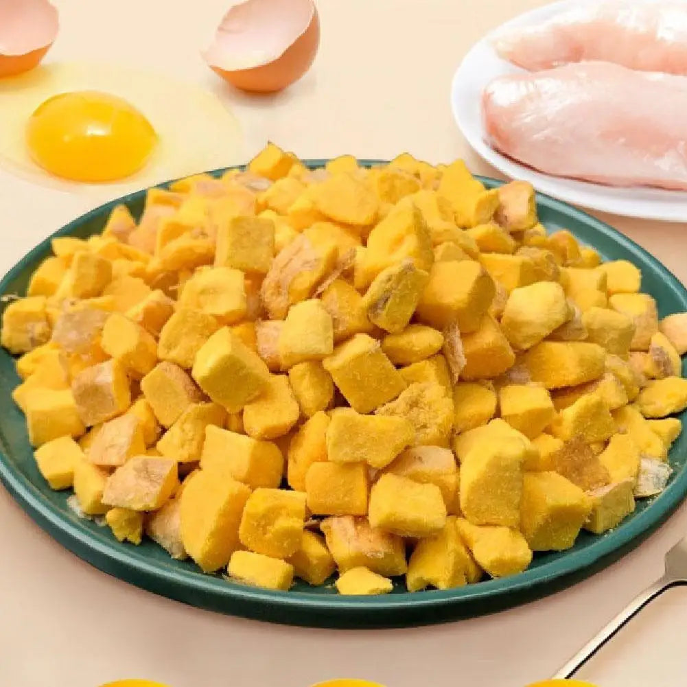 40g Freeze Dried Egg Yolk Granules Beautify Smoothing Cat Hair Cat Snacks Safe Freeze-dried Pet Food Healthy To Pets