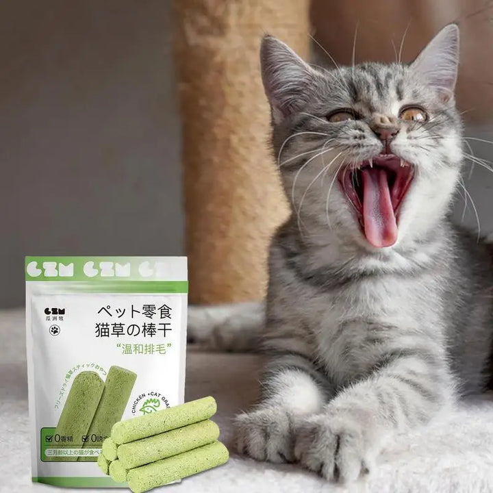Cat Grass Teeth Stick Kitten Cat Mouth Healthy Chew Toy Pet Snacks For Cat Kitten Cleaning Teeth Hairball Removal