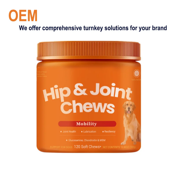 OEM Hip & Joint Care Soft Chews for All Dogs - Daily Supplement Supports for Healthy Mobility & Comfort Hips, Knees, Elbows